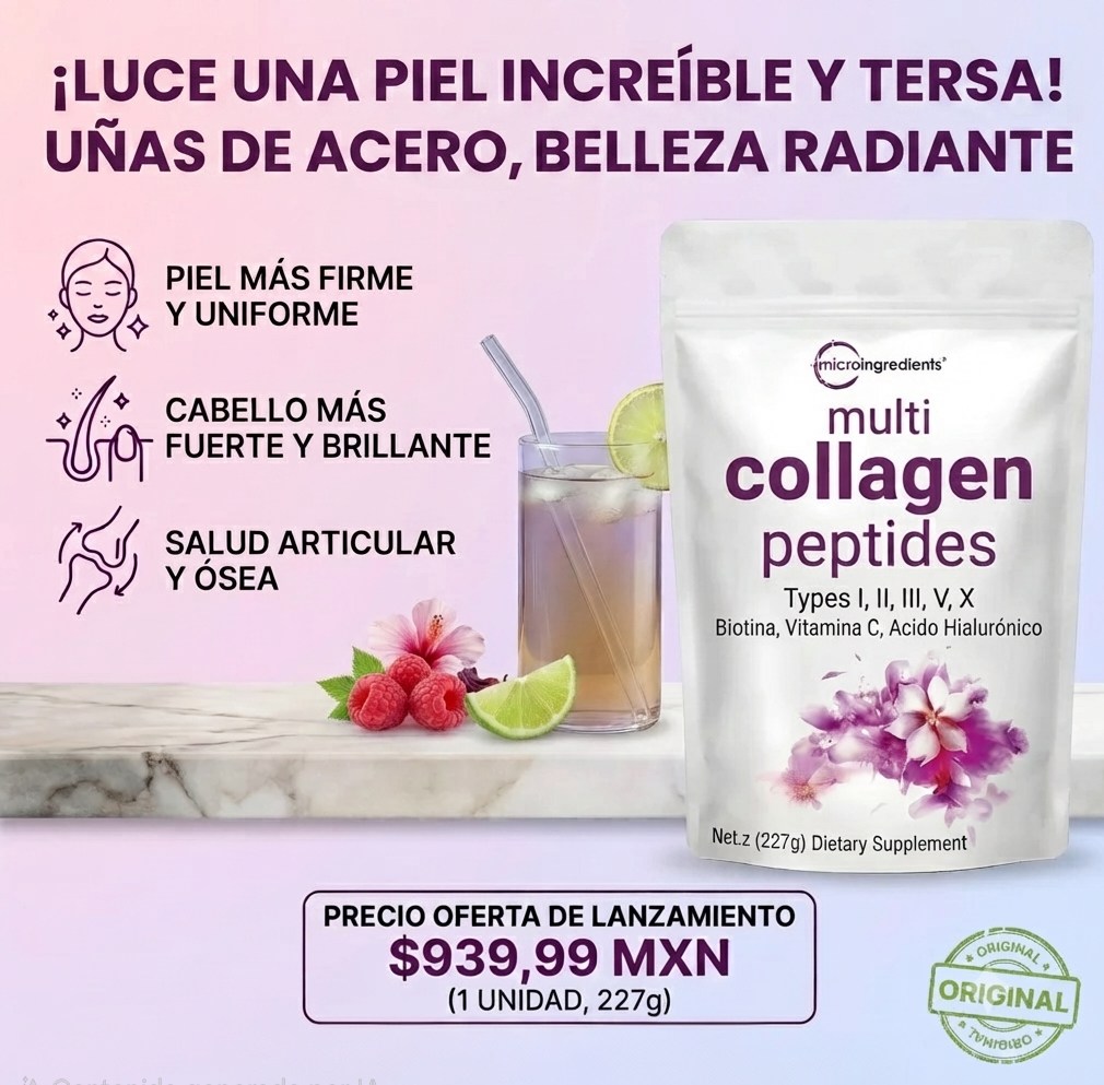 MULTI-COLLAGEN PEPTIDES 100% ORIGINAL® BELLA POR DENTRO Y POR FUERA